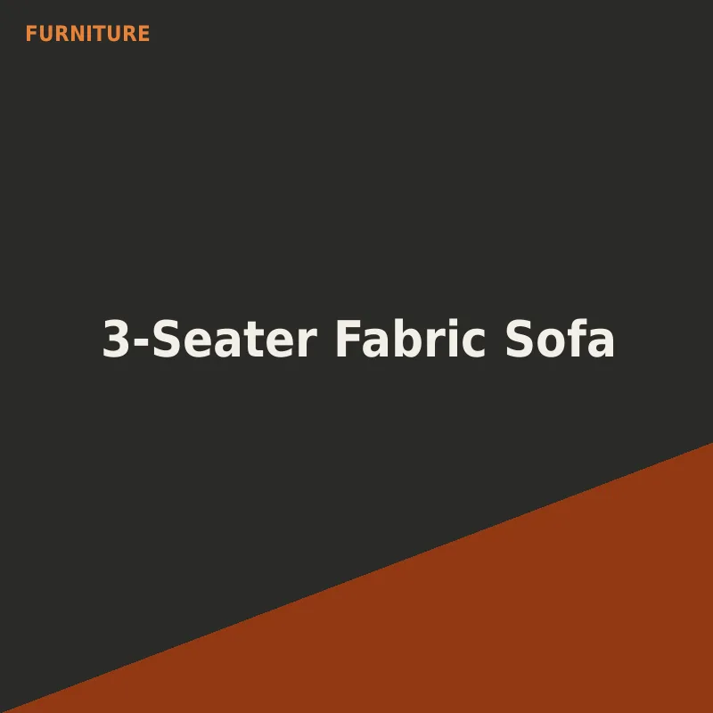 3-Seater Fabric Sofa