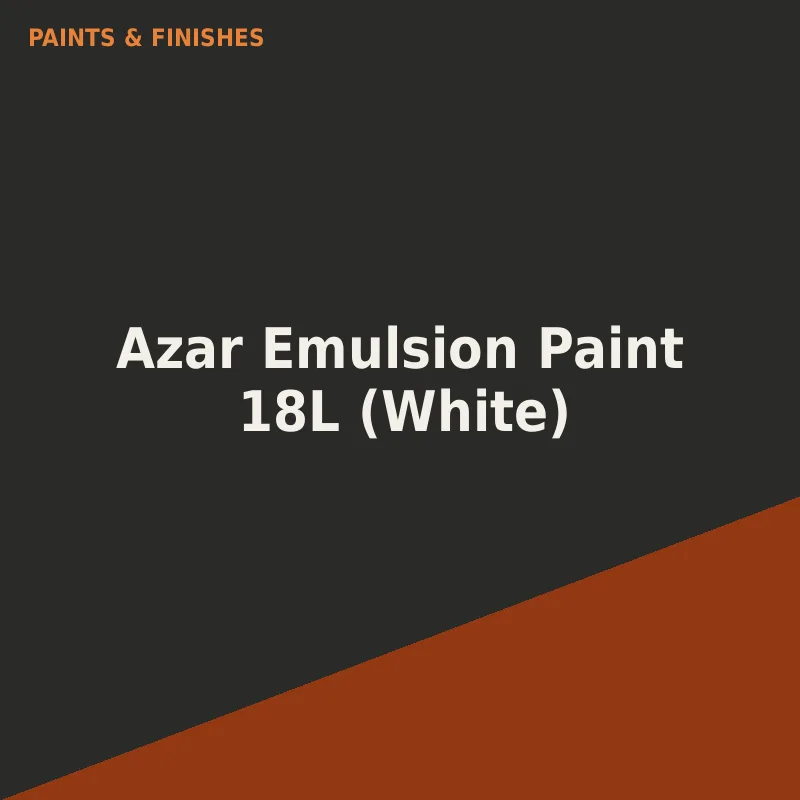Azar Emulsion Paint 18L (White)