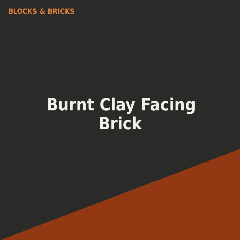 Burnt Clay Facing Brick