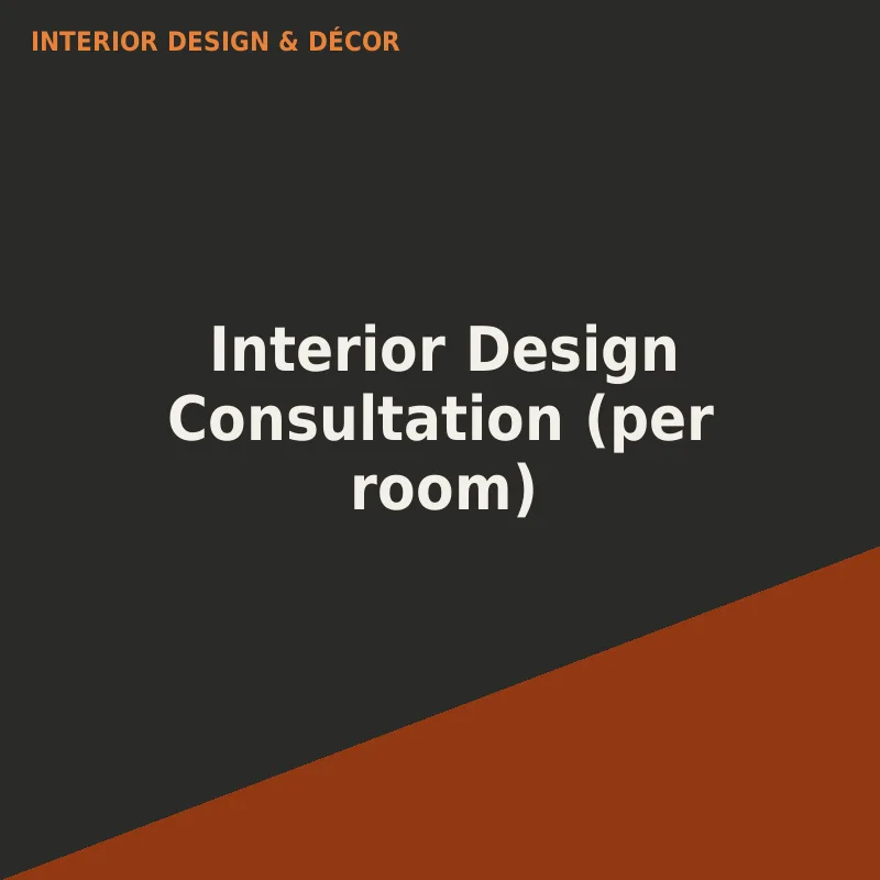 Interior Design Consultation (per room)
