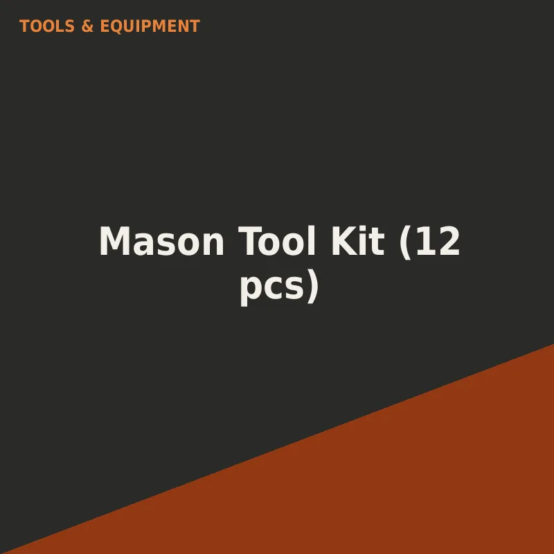 Mason Tool Kit (12 pcs)