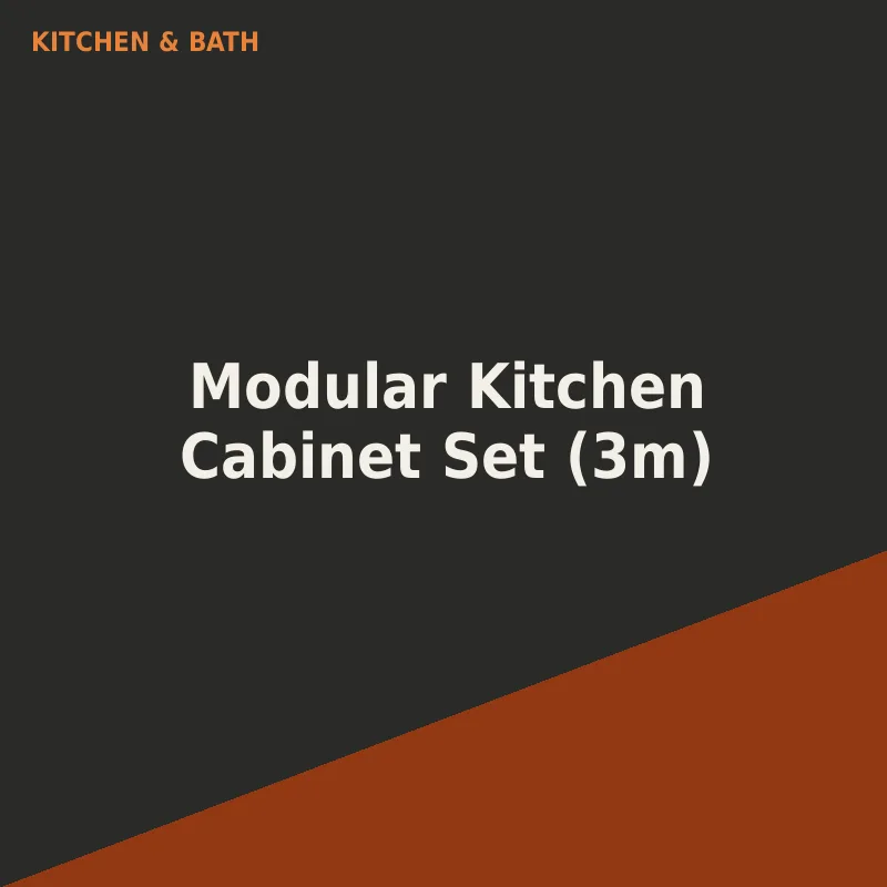 Modular Kitchen Cabinet Set (3m)