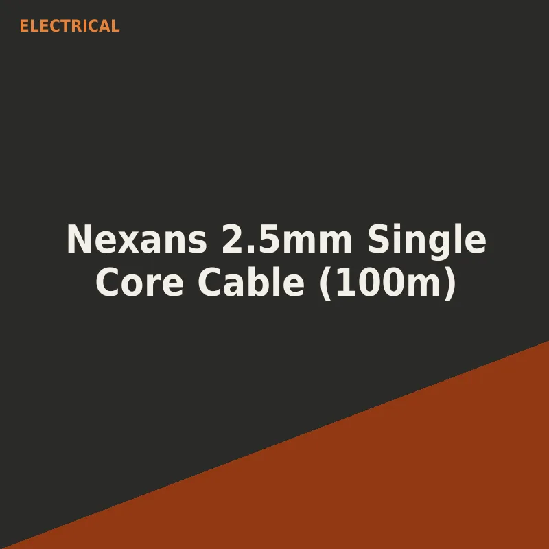 Nexans 2.5mm Single Core Cable (100m)