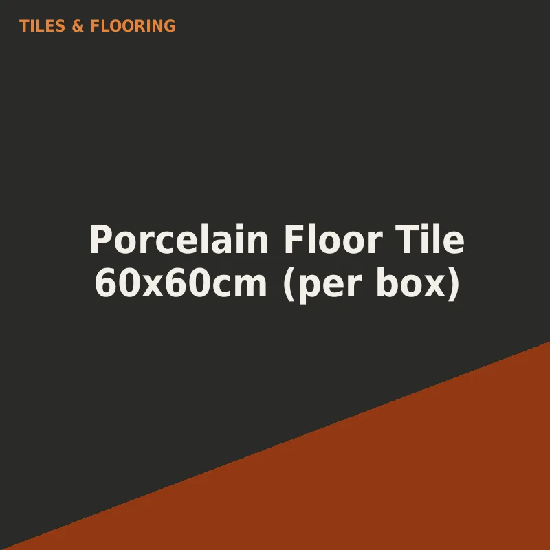 Porcelain Floor Tile 60x60cm (per box)