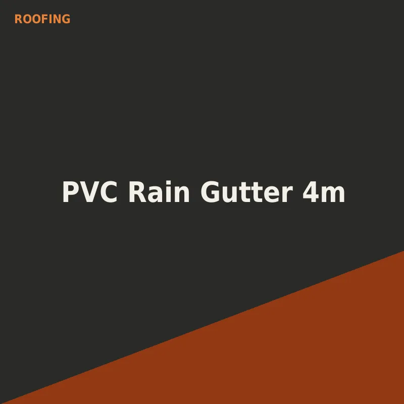 PVC Rain Gutter 4m