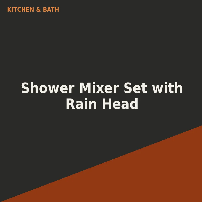 Shower Mixer Set with Rain Head