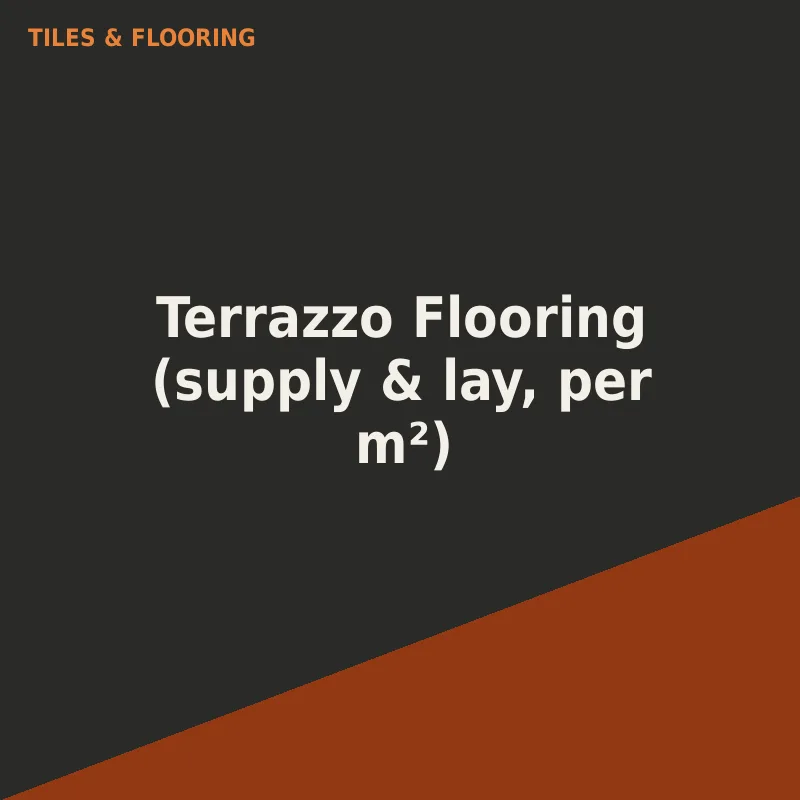 Terrazzo Flooring (supply & lay, per m²)