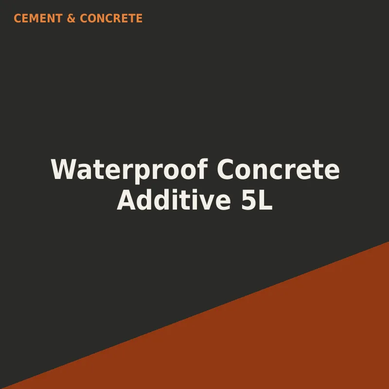 Waterproof Concrete Additive 5L
